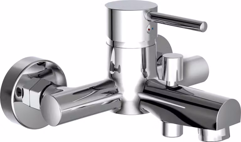 Miscelatore da bagno SCHÜTTE ATLANTA, miscelatore da bagno a risparmio idrico, rubinetto da bagno, miscelatore da bagno