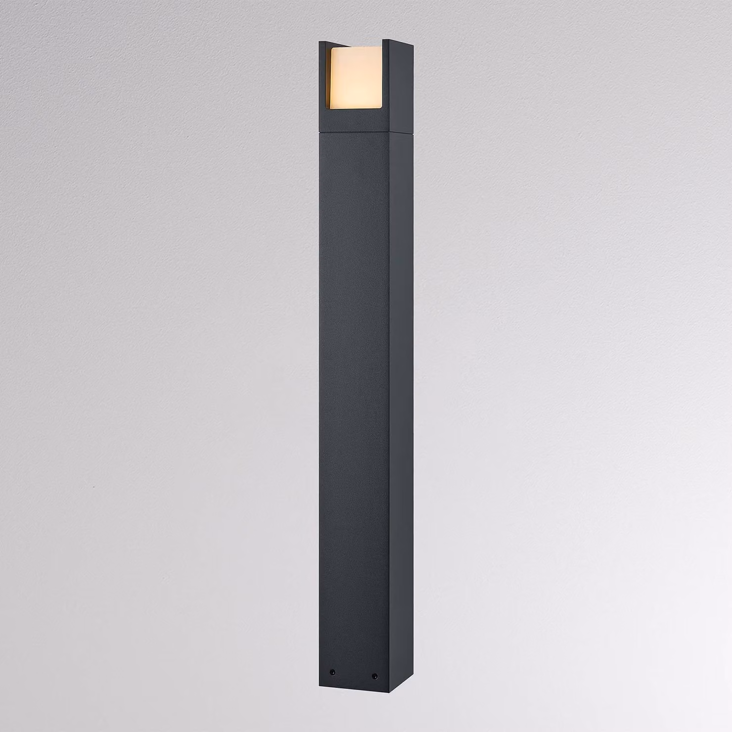 Molto Luce Lampione a LED FYNN-U, altezza 85 cm, antracite, CCT IP65 on/off FYNN-U, Nero, Alluminio, Moderno