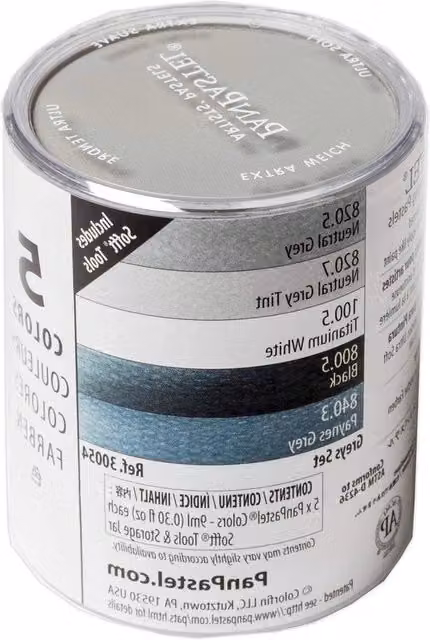 Pastelli a olio pigmentati grigi per adulti