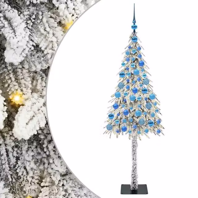 Albero di Natale con 300 LED-Luci decorative natalizie Bianco 180 cm PE e Acciaio 295487