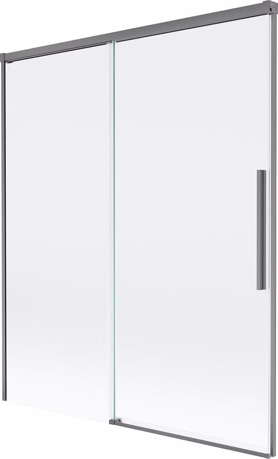 Mexen Rox paratia per vasca da bagno a 2 ante scorrevoli 140 x 150 cm, trasparente, gun metal - 8C9-140-001-95-00