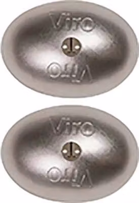 Set di 2 Lucchetti Van Lock 4222 Duo Viro in Acciaio Inox Argento