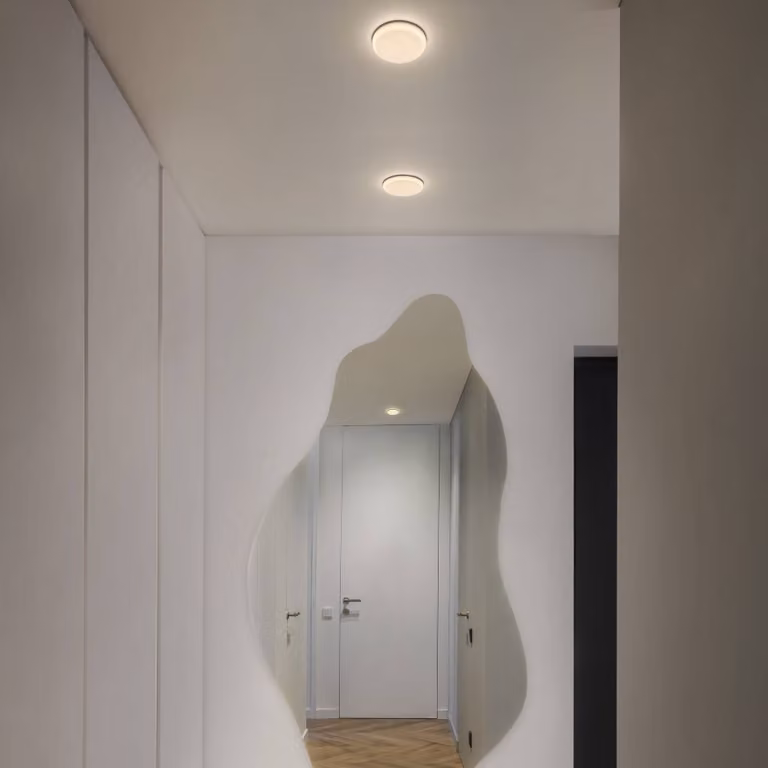 OSRAM Luci LED da incasso SLIM, Ø 17 cm, bianca, metallo, 3.000 K SLIM, Bianco / Opale, Soggiorno / Sala da pranzo, Metallo