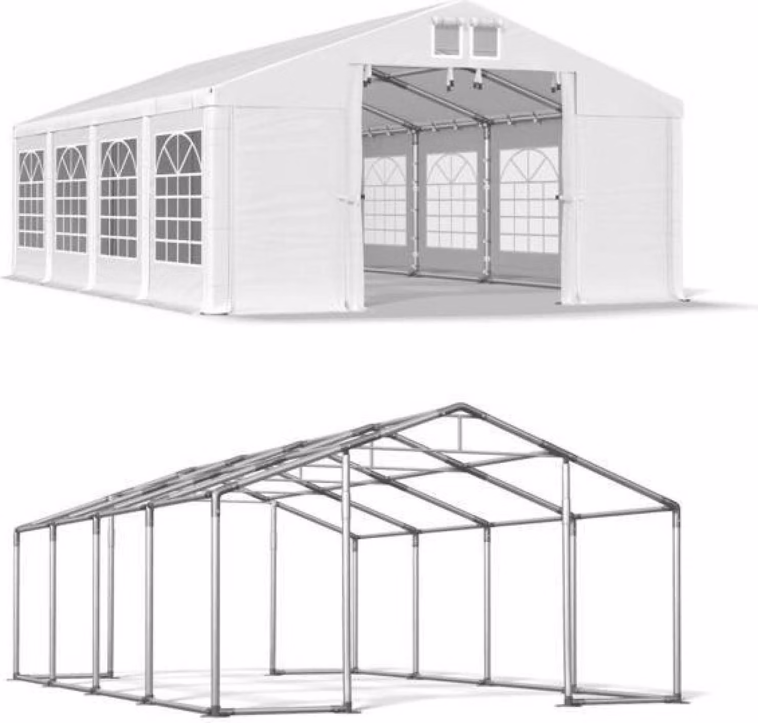 Tenda di stagione 8x8 Bianco WINTER ISD