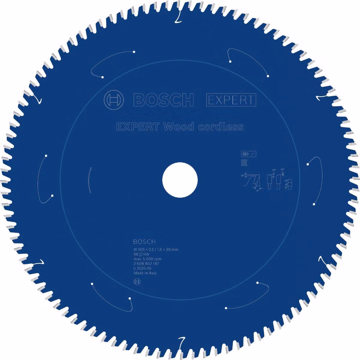 Lama circolare Bosch EXPERT Wood, 305x30 mm, Z96