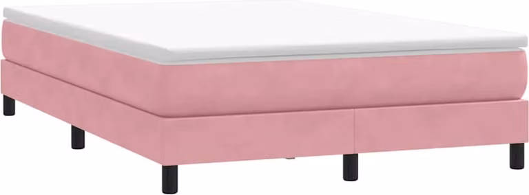 Maison Exclusive - Giroletto a Molle senza Materasso Rosa 140x210 cm in Velluto