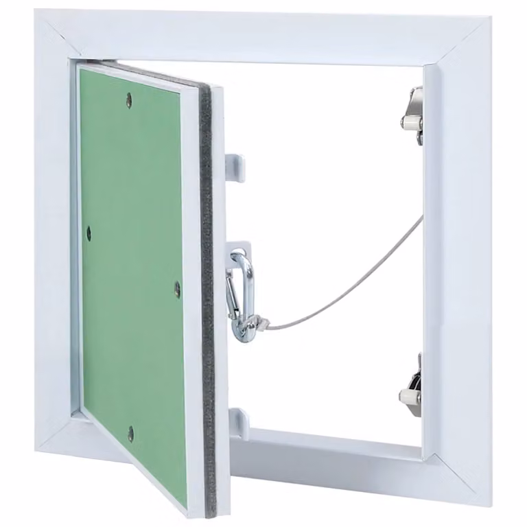 Pannello di accesso in alluminio vidaXL verde e argento 30 x 30 cm