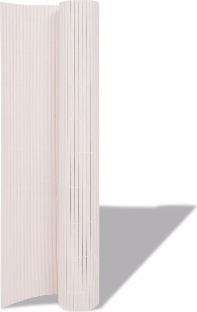 Recinzione da Giardino a Doppio Lato 90x500 cm Bianca