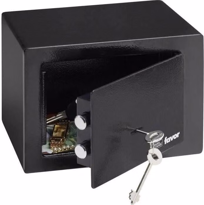 Cassaforte BURG-WÄCHTER Favor S1 K, serratura a doppia mappa, 6,6 L, 4 kg, nero