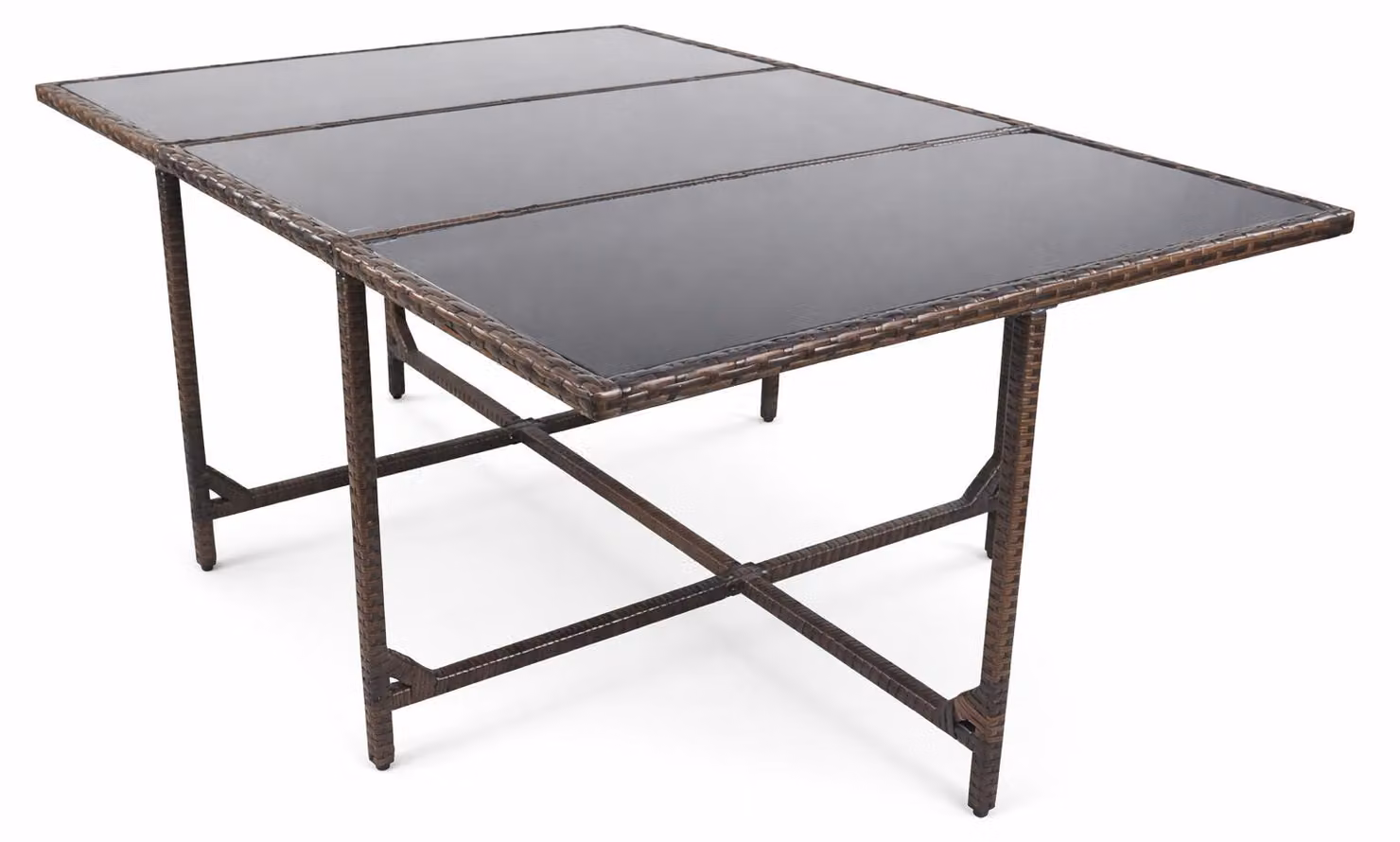 Tavolo da giardino | Tavolo in rattan | Dimensioni ca. H. 74 x W. 170 x D. 110 cm | Tavolo da giardino | Mobili da giardino – Raloso 170x110