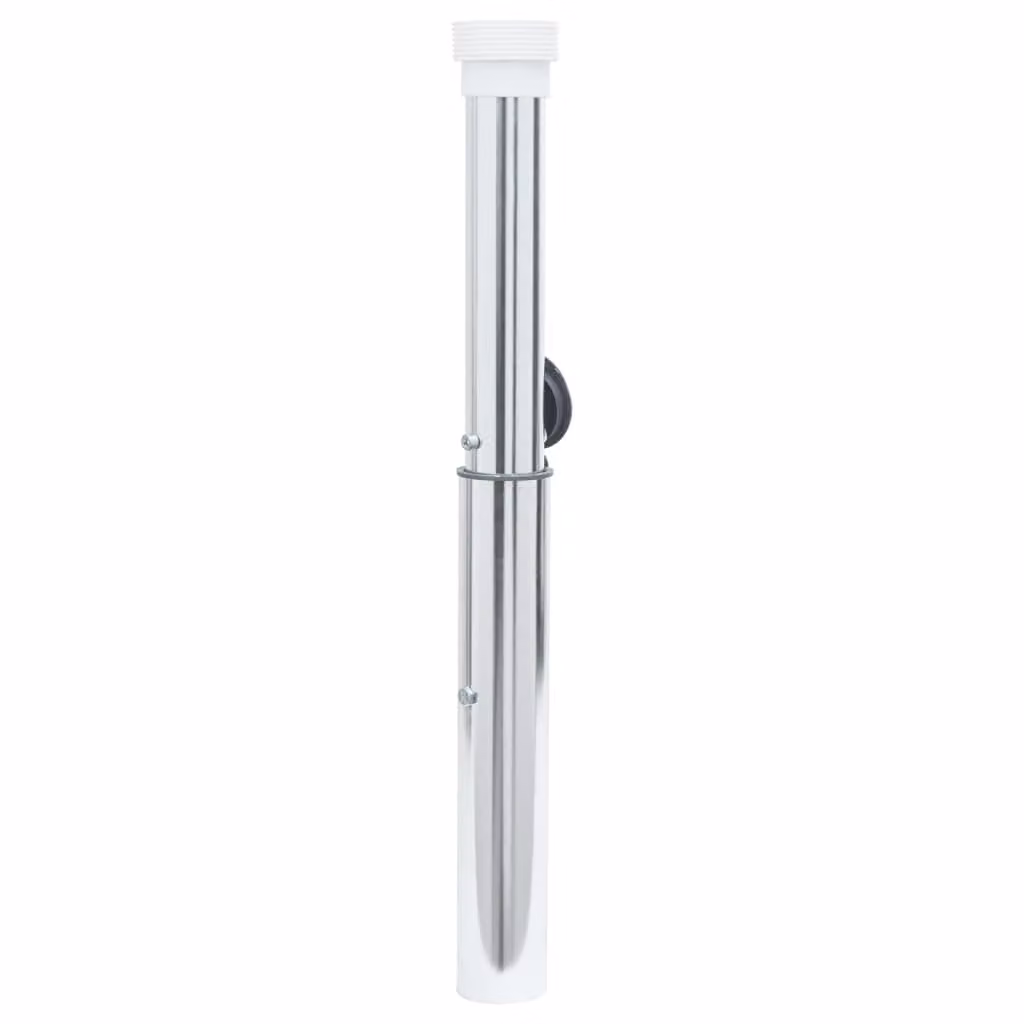 vidaXL Presa a terra per ombrellone con palo da 40-50 mm alluminio argento