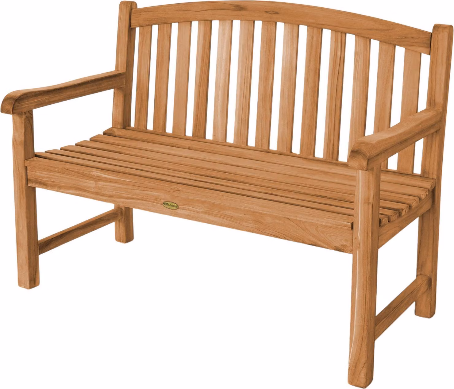Teakholz Bank Bari 120cm Massivholz Wetterfest