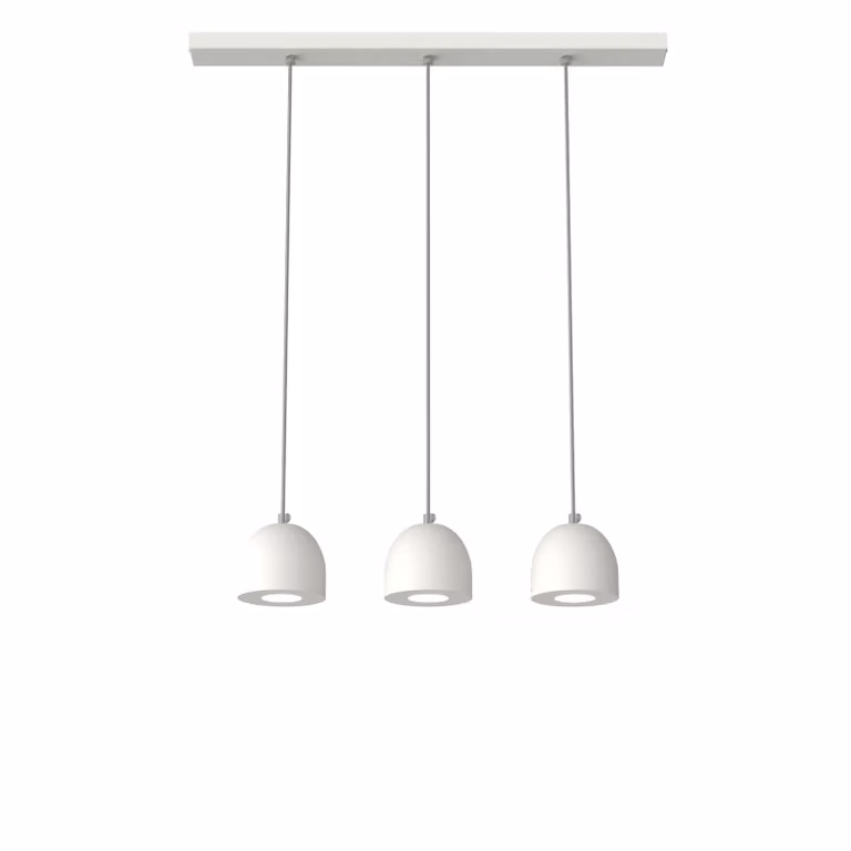 Lampada A Sospensione Campanella Linear X3 Monocolore Opaca