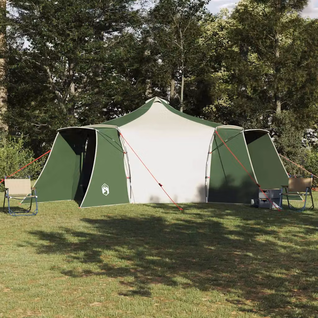 Tenda Tipi vidaXL per 8 persone in taffetà verde