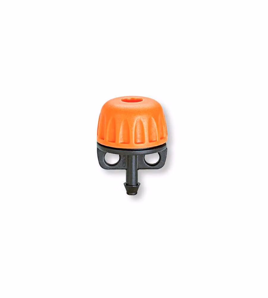 Set di 10 gocciolatori regolabili Claber arancioni per tubo collettore da 1/2" con controllo del flusso – 2