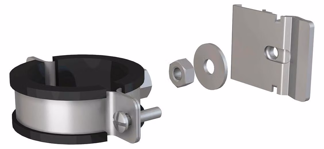Supporto per tubi Alcadrain AS-P105, diametro nominale 40-46, per sistema Alcasystem