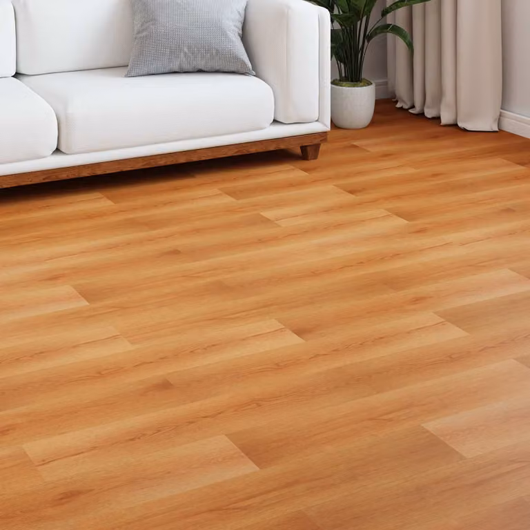 Pavimento in laminato effetto legno vidaXL Beige, 15 pezzi, L: 101 cm, P: 20 cm, H: 0,8 cm
