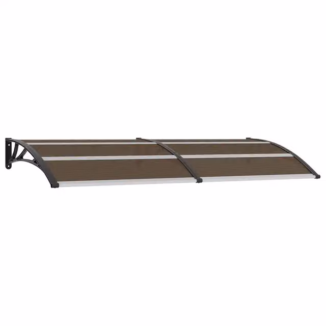 Pensilina per porta DESIGN IN in policarbonato nera L: 240 cm, P: 100 cm, CFW5504481 – 1