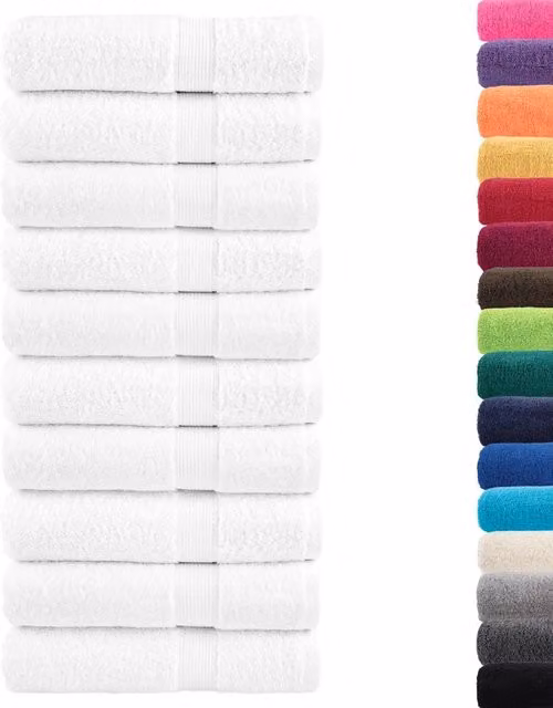 Asciugamani Premium SOLUND 50 pz Bianco 50x100 cm 600 g/m² 137127