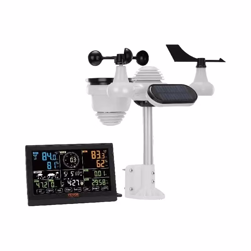 Stazione meteo wireless, ampio display a colori, dati di previsione