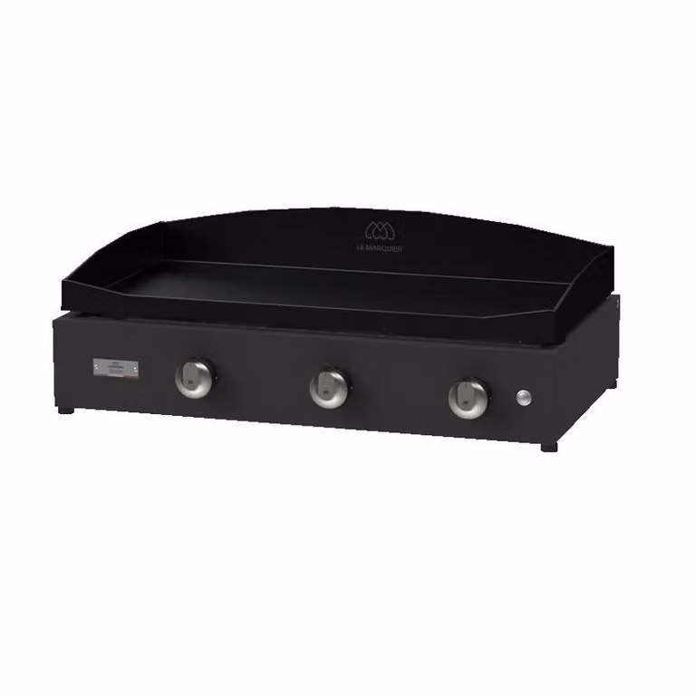 Plancha liscia Pure Nera a gas 375 Le Marquier