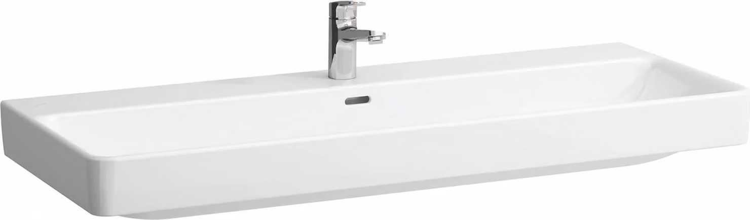 LAUFEN PRO S lavabo, 2 trous pour robinets, avec trop-plein, 1200x460mm, H8149650001071, H8149650001071