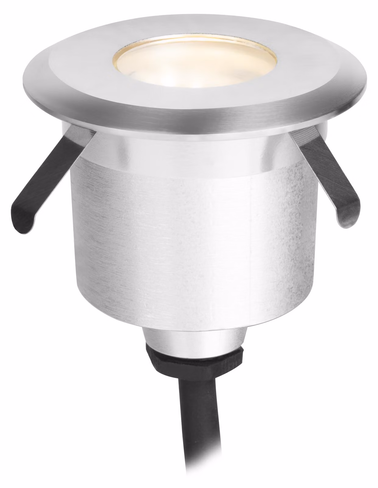 LEDS C4 Merki, faretto da terra - 1,7 W, luce bianco caldo, 90 lm, grado di protezione IP65-IP67, colore argento