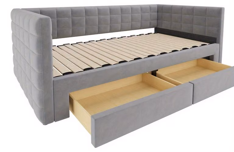 Divano letto 3 in 1: divano letto, letto aggiuntivo, letto per ospiti, divano pieghevole. Salvaspazio con cassetti contenitori