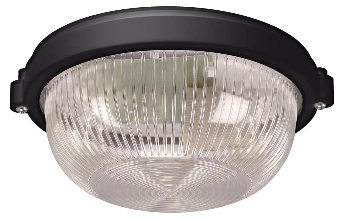 Strühm 04316 Lampada da parete e soffitto per esterni «SALTO 10 BLACK» IP65, adatta per uso esterno, E27, sorgente luminosa sostituibile