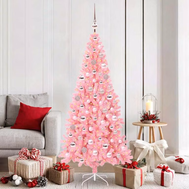 Maison Exclusive - Albero di Natale rosa, 180 cm, in PVC
