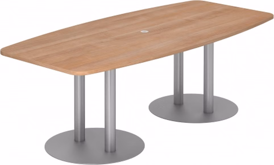 HAMMERBACHER KT22S Konferenztisch nussbaum Tonnenform