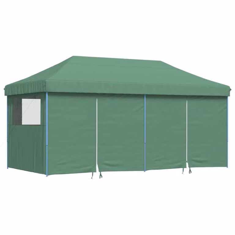 Tendone per Feste Pieghevole Pop-Up con 4 Pareti Verde