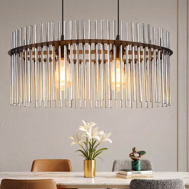 Lampada a sospensione ZMH, 2 luci, attacco E27, vetro grigio fumo, lampada a sospensione, plafoniera, illuminazione interna per sala da pranzo, soggiorno, cucina, ristorante