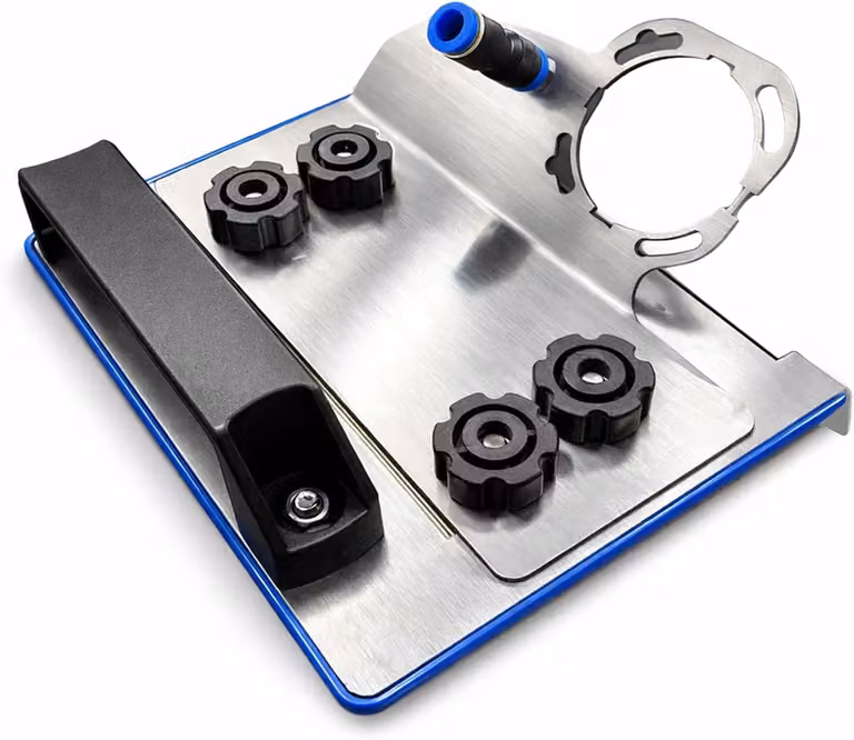 Disco abrasivo angolare Chamfix Silver da 10,7 cm per smerigliatrice angolare, ideale per la levigatura dei bordi