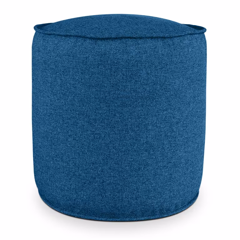 Pouf Rotondo da Interno & Esterno Piuma XL Blu