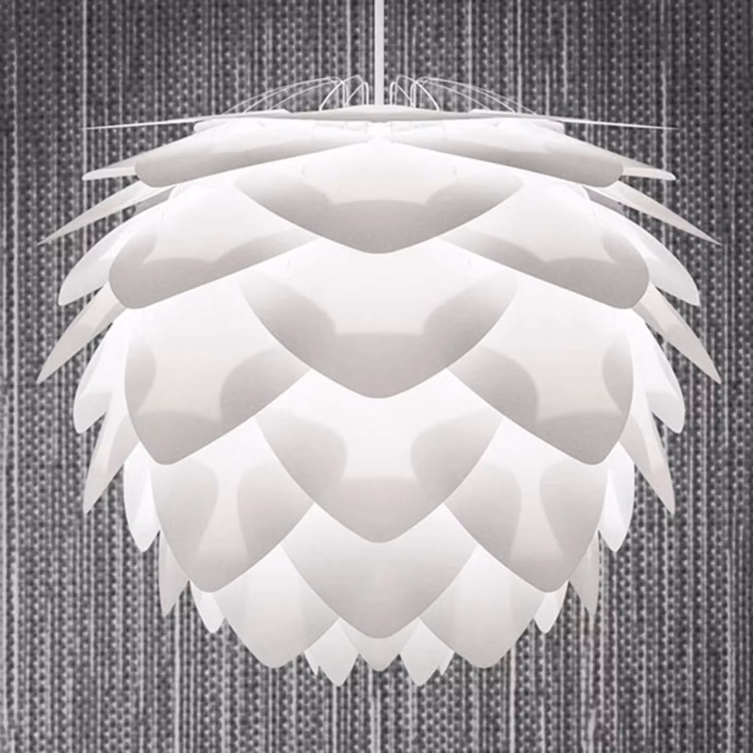 UMAGE Lampada a sospensione Silvia, dimmerabile, Bianco / Opale, Soggiorno / Sala da pranzo, Plastica, Design, Lampada a sospensione