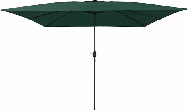 Ombrellone da giardino pieghevole moderno 295 x 295 x 245 cm in poliestere verde 02_0058796