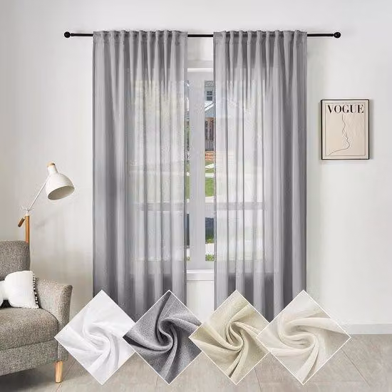 Tenda a rullo trasparente nei colori bianco/crema/verde/sabbia - 135/175/225/245 cm