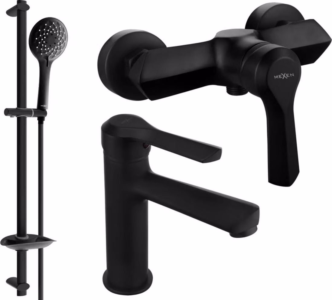 Mexen Sabre DB74 set doccia, nero - 72104DB74-70