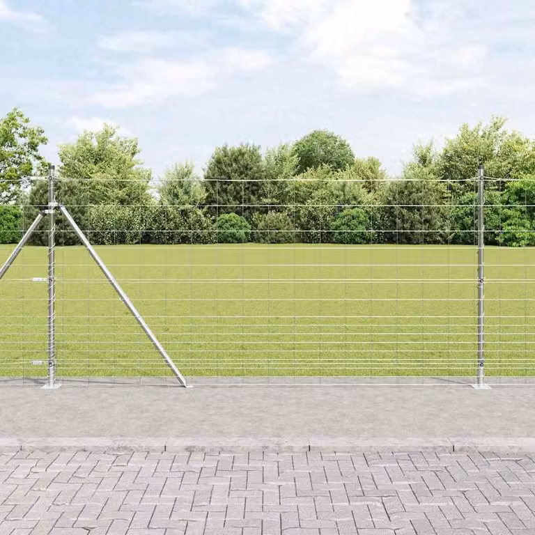 Maison Exclusive - Palo della recinzione Zincato 25 x 1,2 m Acciaio