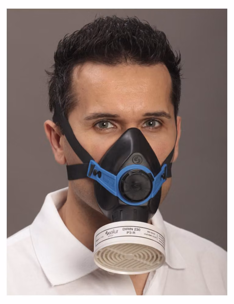 Maschera semimascherina Polimask 330 per filtri a vite (maschera di protezione respiratoria)
