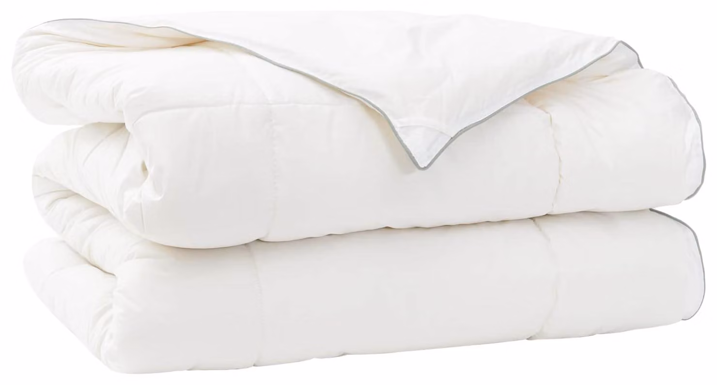 Copertura per letto, 155x220 cm, inverno, 450 GSM, lana australiana, colore bianco