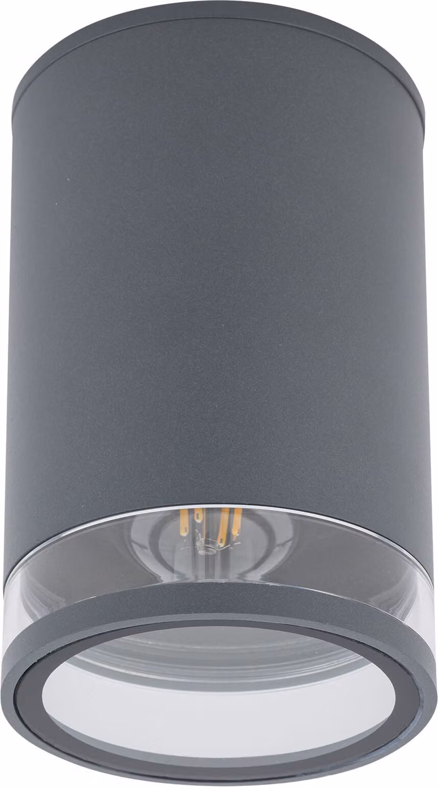 Lampada da esterno a incasso da soffitto, grigia, rotonda, E27, 25 W, Nowodvorski ROCK
