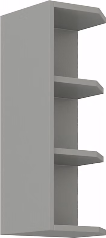Armadietto superiore ad angolo ULLERIKE - larghezza 30 cm, grigio