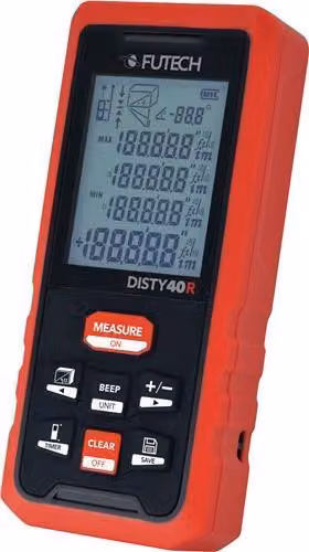 Telemetro laser DISTY 40 RED 0,05 b.40m ± 2mm IP 54 FUTECH