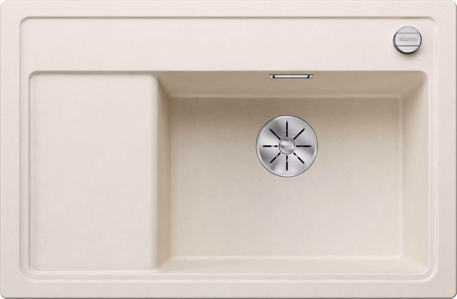 Blanco Zenar XL 6 - Lavello in silgranito, 780x510 mm, con comando di scarico, InFino, bianco 527185
