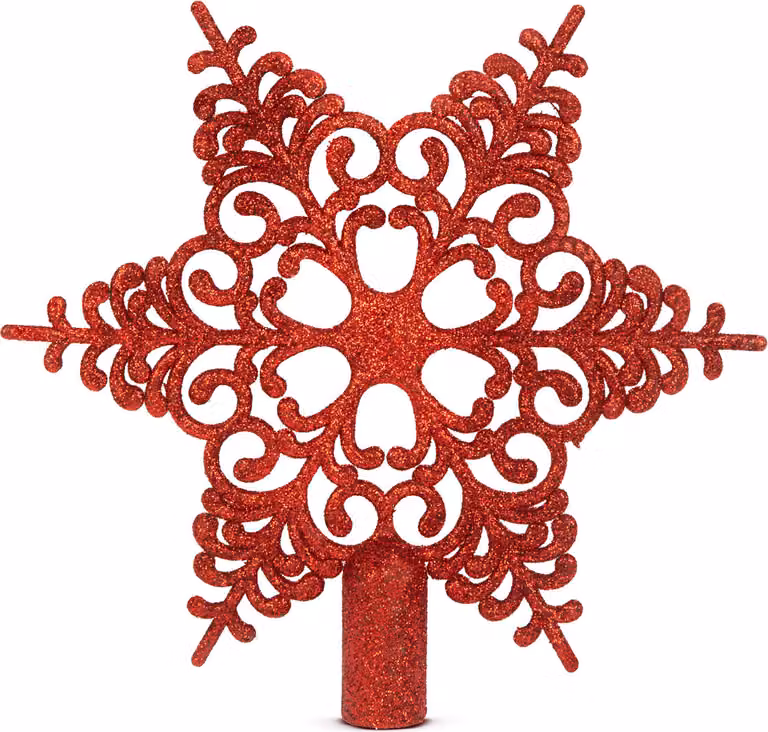 Decorazione a forma di stella per la punta dell'albero di Natale