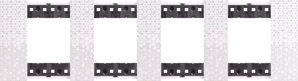 Blende 2 x 4 Modulo IMD BTicino Living Now KA4802M4M_ Pixel