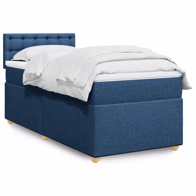 Giroletto a Molle con Materasso Blu 90x190 cm in Tessuto 3288855