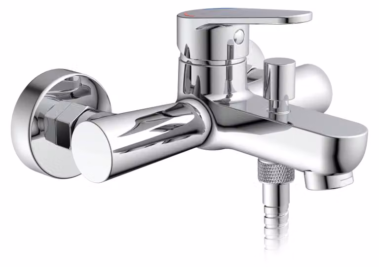 Miscelatore da bagno SCHÜTTE PICO, miscelatore da bagno, rubinetto da bagno cromato